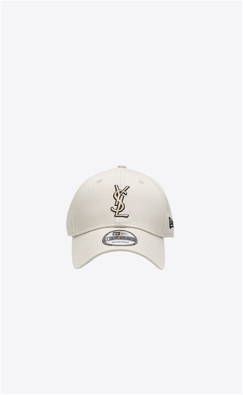 NEW ERA YSL MONOGRAM CAP IN CANVAS .